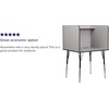 image:imageFlash Furniture Justin HeightAdjustable Student Study Carrel for Testing CentersClassrooms Modular Study CarrelPrivate Student Testing Desk GrayNebula Grey