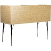 image:imageFlash Furniture Justin HeightAdjustable Student Study Carrel for Testing CentersClassrooms Modular Study CarrelPrivate Student Testing Desk GrayOak