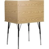 image:imageFlash Furniture Justin HeightAdjustable Student Study Carrel for Testing CentersClassrooms Modular Study CarrelPrivate Student Testing Desk GrayOak
