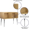 image:imageFlash Furniture Justin HeightAdjustable Student Study Carrel for Testing CentersClassrooms Modular Study CarrelPrivate Student Testing Desk GrayOak