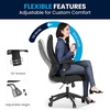 image:imageFlash Furniture Kale High Back Designer Blue Mesh Executive Swivel Ergonomic Office Chair with Adjustable ArmsBlack Mesh