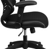 image:imageFlash Furniture Kale High Back Designer Blue Mesh Executive Swivel Ergonomic Office Chair with Adjustable ArmsBlack Mesh