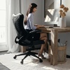 image:imageFlash Furniture Kale High Back Designer Blue Mesh Executive Swivel Ergonomic Office Chair with Adjustable ArmsBlack Mesh