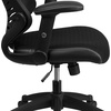 image:imageFlash Furniture Kale High Back Designer Blue Mesh Executive Swivel Ergonomic Office Chair with Adjustable ArmsBlack Mesh