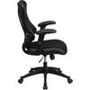 image:imageFlash Furniture Kale High Back Designer Blue Mesh Executive Swivel Ergonomic Office Chair with Adjustable ArmsBlack Mesh