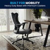 image:imageFlash Furniture Kale High Back Designer Blue Mesh Executive Swivel Ergonomic Office Chair with Adjustable ArmsBlack Mesh