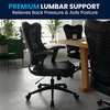 image:imageFlash Furniture Kale High Back Designer Blue Mesh Executive Swivel Ergonomic Office Chair with Adjustable ArmsBlack Mesh