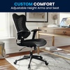 image:imageFlash Furniture Kale High Back Designer Blue Mesh Executive Swivel Ergonomic Office Chair with Adjustable ArmsBlack Mesh