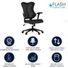 image:imageFlash Furniture Kale High Back Designer Blue Mesh Executive Swivel Ergonomic Office Chair with Adjustable ArmsBlack Mesh