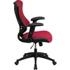 image:imageFlash Furniture Kale High Back Designer Blue Mesh Executive Swivel Ergonomic Office Chair with Adjustable ArmsBurgundy Mesh