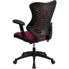 image:imageFlash Furniture Kale High Back Designer Blue Mesh Executive Swivel Ergonomic Office Chair with Adjustable ArmsBurgundy Mesh