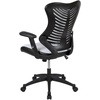 image:imageFlash Furniture Kale High Back Designer Blue Mesh Executive Swivel Ergonomic Office Chair with Adjustable ArmsWhite Mesh