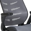 image:imageFlash Furniture Kale HighBack Ergonomic Mesh Office Chair with FlipUp Arms and Adjustable Foot Ring SpineBack Tall Executive Swivel Chair BlackDark Gray