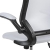 image:imageFlash Furniture Kale MidBack White Mesh Ergonomic Drafting Chair  Adjustable Foot Ring FlipUp ArmsWhite