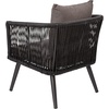 image:imageFlash Furniture Kallie Set of 2 IndoorOutdoor Stacking Club Chairs with Arms  UV Resistant Woven Natural Seat  Ivory Zippered Cushions  Black Aluminum FrameBlack