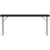 image:imageFlash Furniture Kathryn 5 Pack 6Foot Rectangle Granite White Plastic Folding TrainingSeminar TableBlack