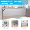 image:imageFlash Furniture Kathryn 5 Pack 6Foot Rectangle Granite White Plastic Folding TrainingSeminar TableGrey