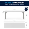 image:imageFlash Furniture Kathryn 5 Pack 6Foot Rectangle Granite White Plastic Folding TrainingSeminar TableWhite