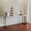 image:imageFlash Furniture Kathryn 5 Pack 6Foot Rectangle Granite White Plastic Folding TrainingSeminar TableWhite