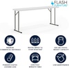 image:imageFlash Furniture Kathryn 5 Pack 6Foot Rectangle Granite White Plastic Folding TrainingSeminar TableWhite