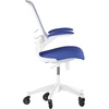 image:imageFlash Furniture Kelista MidBack Black Mesh Swivel Ergonomic Task Office Chair with FlipUp Arms and Transparent Roller WheelsBlue MeshWhite Frame
