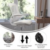 image:imageFlash Furniture Kelista MidBack Black Mesh Swivel Ergonomic Task Office Chair with FlipUp Arms and Transparent Roller WheelsLight Gray MeshWhite Frame