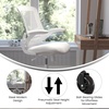 image:imageFlash Furniture Kelista MidBack Black Mesh Swivel Ergonomic Task Office Chair with FlipUp Arms and Transparent Roller WheelsWhite MeshWhite Frame