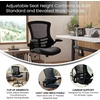 image:imageFlash Furniture Kelista MidBack Swivel Office Chair with Adjustable Seat Height Ergonomic Mesh Desk Chair with FlipUp Armrests BlackBlack Mesh