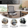 image:imageFlash Furniture Kelista MidBack Swivel Office Chair with Adjustable Seat Height Ergonomic Mesh Desk Chair with FlipUp Armrests BlackDark Gray Mesh