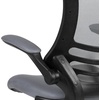 image:imageFlash Furniture Kelista MidBack Swivel Office Chair with Adjustable Seat Height Ergonomic Mesh Desk Chair with FlipUp Armrests BlackDark Gray Mesh
