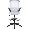image:imageFlash Furniture Kelista MidBack Swivel Office Chair with Adjustable Seat Height Ergonomic Mesh Desk Chair with FlipUp Armrests BlackWhite Mesh