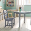 image:imageFlash Furniture Kyndl Kids Solid Hardwood Table and Chair Set for Playroom Bedroom Kitchen  3 Piece Set  NaturalGrey