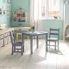 image:imageFlash Furniture Kyndl Kids Solid Hardwood Table and Chair Set for Playroom Bedroom Kitchen  3 Piece Set  NaturalGrey