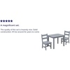 image:imageFlash Furniture Kyndl Kids Solid Hardwood Table and Chair Set for Playroom Bedroom Kitchen  3 Piece Set  NaturalGrey