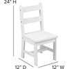 image:imageFlash Furniture Kyndl Kids Solid Hardwood Table and Chair Set for Playroom Bedroom Kitchen  3 Piece Set  White