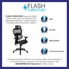 image:imageFlash Furniture LO Ergonomic Mesh Office Chair with 2to1 SynchroTilt Adjustable Headrest Lumbar Support and Adjustable Pivot Arms in BlackBlack