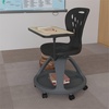 image:imageFlash Furniture Laikyn Dark Gray Mobile Desk Chair with 360 Degree Tablet Rotation and Under Seat Storage CubbyBlack