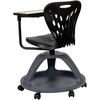 image:imageFlash Furniture Laikyn Dark Gray Mobile Desk Chair with 360 Degree Tablet Rotation and Under Seat Storage CubbyBlack