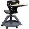 image:imageFlash Furniture Laikyn Dark Gray Mobile Desk Chair with 360 Degree Tablet Rotation and Under Seat Storage CubbyBlack