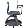 image:imageFlash Furniture Laikyn Dark Gray Mobile Desk Chair with 360 Degree Tablet Rotation and Under Seat Storage CubbyDark Gray