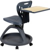 image:imageFlash Furniture Laikyn Dark Gray Mobile Desk Chair with 360 Degree Tablet Rotation and Under Seat Storage CubbyDark Gray