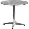 image:imageFlash Furniture Lila 315 Round Aluminum IndoorOutdoor Table Set with 2 Dark Brown Rattan ChairsDark Brown