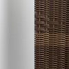 image:imageFlash Furniture Lila 4 Pack Commercial Aluminum and Beige Rattan IndoorOutdoor Restaurant Stack ChairAluminum and Dark Brown