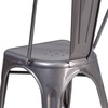 image:imageFlash Furniture Lincoln Clear Coated Metal Indoor Stackable ChairSet of 1