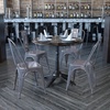 image:imageFlash Furniture Lincoln Clear Coated Metal Indoor Stackable ChairSet of 4
