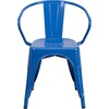 image:imageFlash Furniture Luna Commercial Grade Red Metal IndoorOutdoor Chair with ArmsBlue