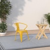 image:imageFlash Furniture Luna Commercial Grade Red Metal IndoorOutdoor Chair with ArmsYellow