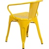 image:imageFlash Furniture Luna Commercial Grade Red Metal IndoorOutdoor Chair with ArmsYellow