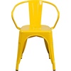 image:imageFlash Furniture Luna Commercial Grade Red Metal IndoorOutdoor Chair with ArmsYellow