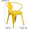 image:imageFlash Furniture Luna Commercial Grade Red Metal IndoorOutdoor Chair with ArmsYellow
